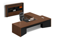 Bureau de direction de luxe en bois massif personnalisable 2026 – Table de bureau de PDG en bois massif haut de gamme