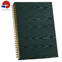 Carnet à spirale double personnalisé, couverture rigide, planificateur de luxe à spirale métallique, certifié FSC EN71, cadeau promotionnel