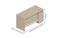 Bureau moderne à panneau extensible en teck Mobilier de bureau à domicile avec tiroir Table d'étude pour immeuble de bureaux Bureaux élégants pour le personnel informatique