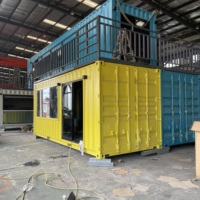 Café préfabriqué en conteneur de 20 pieds, boutique de café, restaurant en conteneur de 20/40 pieds, bar de luxe en conteneur maritime avec cuisine à vendre