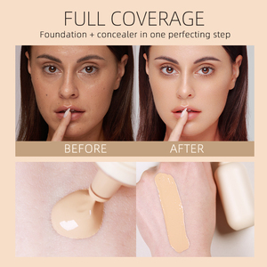 Fond de teint liquide avec kit de pinceaux 50ml, fini mat, waterproof, longue tenue, couvrance totale, kit de maquillage disponible en marque privée - Product Image 3