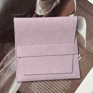Bolsa de Joyería Portátil de Microfibra con Patrón Geométrico, Bolsa para Tarjetas de Regalo, Organizador de Aretes y Collares, Ecológica, con Impresión de Logotipo - Product Image 5