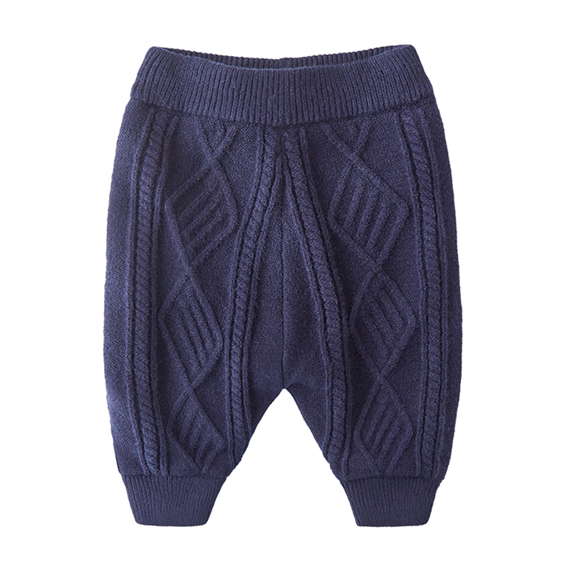 Брюки для новорожденных кашемировые вязаные однотонные брюки для маленьких мальчиков