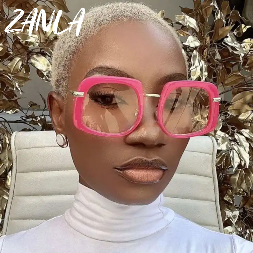 Sunglasses Square Oval Glasses Red Retro Square Oval Sunglasses