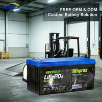 Batterie d'énergie pour chariot élévateur 48V 300AH, cellule LiFePO4 résistante aux chocs pour chariot élévateur d'intérieur, certifiée UL CE RoHS MSDS, service OEM ODM, usage intensif