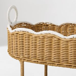 Nuevo organizador de pañales escalonado de mimbre con soporte, cesta de mimbre para pañales, mueble de guardería, cesta de almacenamiento para recién nacidos - Product Image 4