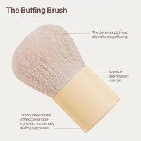 Pinceaux de maquillage double embout JLY 8 avec éponge de beauté, outils cosmétiques pour le visage et les yeux en poils synthétiques doux, ensemble de pinceaux de maquillage