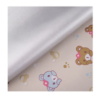 Tissu en taffetas recyclé imprimé, imperméable, en polyester recyclé, avec revêtement argenté