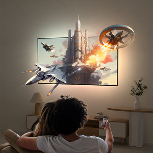 Banqcn Décoration de salle de jeu personnalisée, éclairage <span class=keywords><strong>LED</strong></span> intelligent RGB 16 millions de couleurs, synchronisation avec la musique, bandes lumineuses <span class=keywords><strong>Ambilight</strong></span> pour TV - Product Image 3