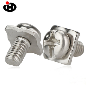 Tornillos de combinación de <span class=keywords><strong>cabeza</strong></span> <span class=keywords><strong>redonda</strong></span> cruzada <span class=keywords><strong>Cabeza</strong></span> plana con tornillos de junta Junta cuadrada Tornillos SEMS - Product Image 4