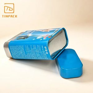 Boîte en étain rectangulaire personnalisée de qualité alimentaire pour le stockage de capsules, de pilules et de vitamines - Product Image 6