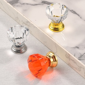 Poignée de porte, de tiroir et de meuble minimaliste, style Euro moderne, pour chambre, commode, cuisine, mobilier, design diamant, service professionnel - Product Image 1