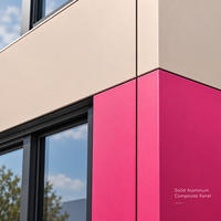 Panneau composite aluminium-plastique 4x8 ACP au prix d'usine pour façade extérieure d'hôtel