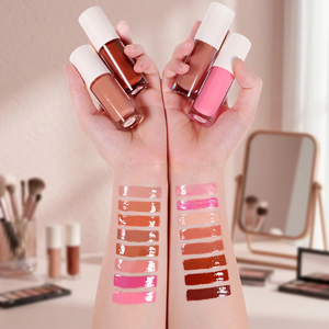 Private Label Popular Shiny Color Liquid Mineral Travel Size <b>Lip</b> <b>Gloss</b> Moisturizing Pigmented 5g Vegan Cosmetics New Colors Low - Product Image 3