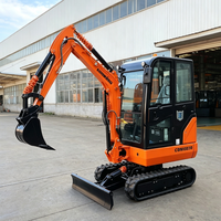 Supplier China Excavator Hidrolik Mini CDM6020 2000kg Baru dengan Mesin & Pompa, Penggali Crawler Kompak Bersertifikasi CE