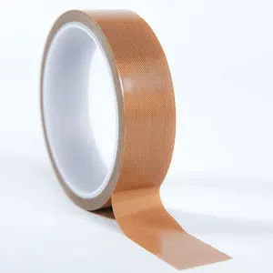 PTFE Tape Used for Bag Sealing Making Machine Insulating Tape Heat Sealing Resistance Silicone Adhesive PTFE Tape