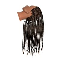 Tête de mannequin bon marché pour la formation en coiffure africaine, idéale pour la pratique de la tressage et de la coiffure afro en salon