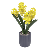 Arrangement de fleurs artificielles réalistes en forme de jacinthe de vigne, style moderne, pour la décoration de table et d'étagère de mariage
