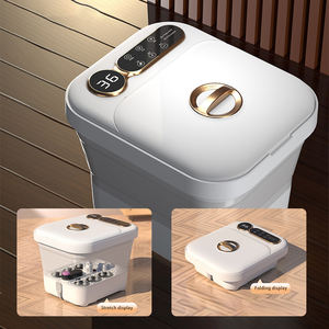 Máquina de pedicura para pies con luz roja, masajeador de baño de pies plegable portátil para rueda de masaje de Tai <span class=keywords><strong>Chi</strong></span> extraíble - Product Image 2