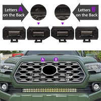 HOLY 4X4 4pcs Raptor LED Grill Lights pour 2020-2022 Tacoma OEM Grill 900LM 2835 Chip Canbus Compatible pour la route