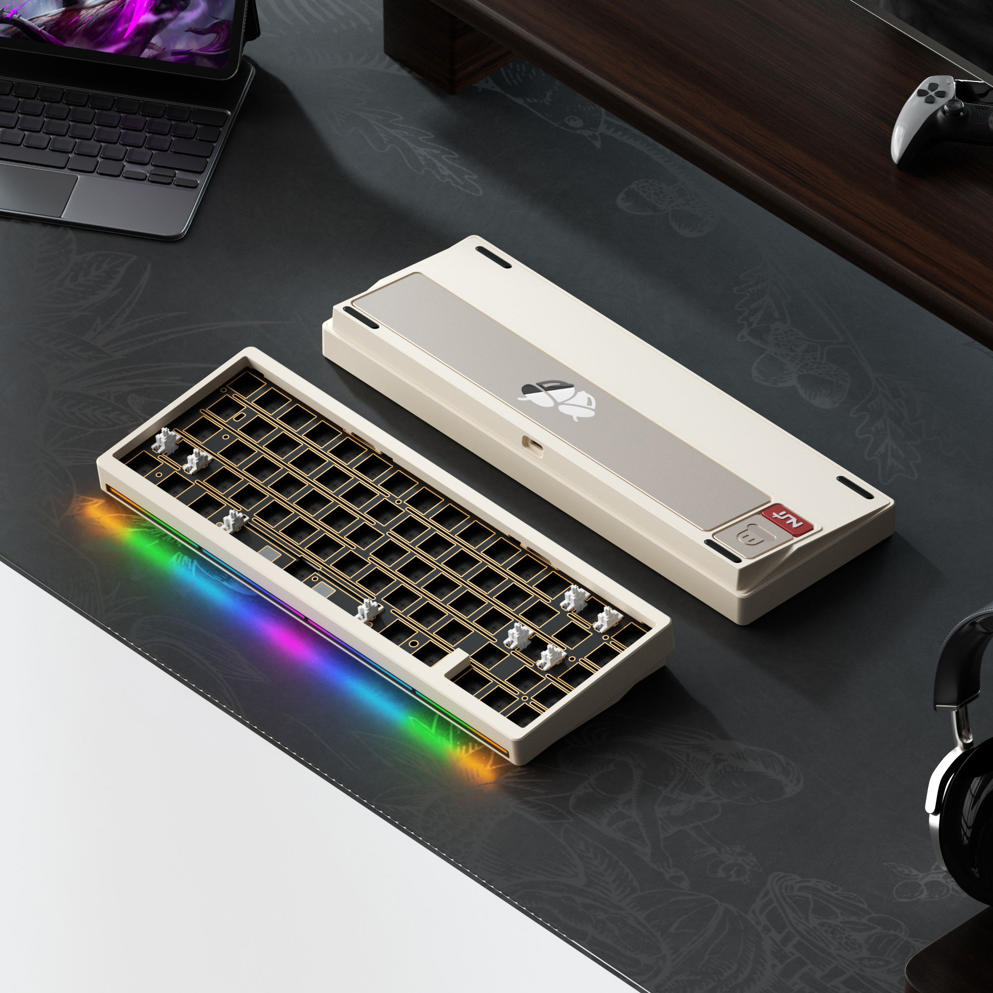 NUT 65 Electrophoresis milk white