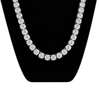 Collier tennis en acier inoxydable 316L, entièrement serti de zircons, chaîne hip-hop à maillons géométriques, bijou pour usage quotidien