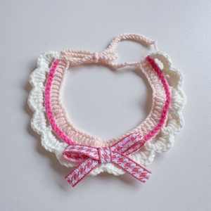 Hot Selling Cat Knit <strong>Collar</strong> <strong>Pet</strong> Handmade Crocheted <strong>Collars</strong> With Bow Tie Handwoven Woolen Scarf Cute <strong>Pet</strong> <strong>Collar</strong> <strong>2026</strong> ODM - Product Image 2