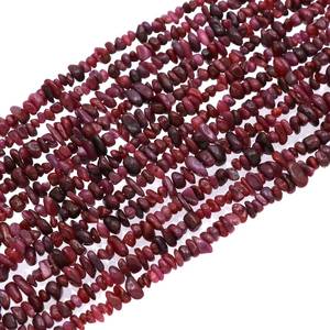 Cuentas de Corindón Rojo Rubí, Cuentas de Piedras Preciosas Naturales, Hilo de 34 Pulgadas, Suministros para la Fabricación de Joyas - Product Image 4