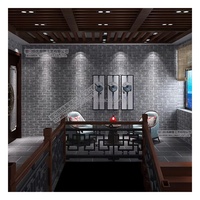 NOUVEAU Panneau mural 3D en faux briques modernes en polyuréthane (PU) écologique, imperméable et ignifuge pour décoration intérieure et extérieure