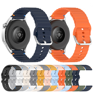 Correas de reloj de silicona suave de 20mm y 22mm para Samsung Galaxy Huawei GT5 Pro/GT5/GT4/GT3 46MM correas de reloj ajustables - Product Image 2