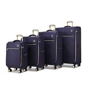 Set di <span class=keywords><strong>Valigie</strong></span> Goby London <span class=keywords><strong>in</strong></span> <span class=keywords><strong>Tessuto</strong></span> Morbido Oxford 4 Pezzi Grande Capacità con Ruote Silenziose e Serratura TSA - Product Image 1