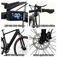 Vélo Électrique Urbain 250W 700C avec Pneus, Moteur Bafang UE et Instrument LCD – Vente en Gros