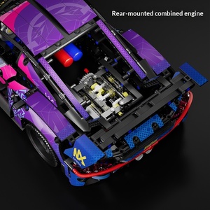 Jouet de construction éducatif en plastique, voiture de <span class=keywords><strong>Formule</strong></span> <span class=keywords><strong>1</strong></span>, compatible avec les voitures de sport, modèle <span class=keywords><strong>1</strong></span>:10, pour garçons, assemblage, décoration - Product Image 4