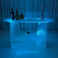 Table de mariage en acrylique personnalisée, moderne, élégante, transparente, pour desserts, fêtes, banquets, événements, décoration de scène de mariage
