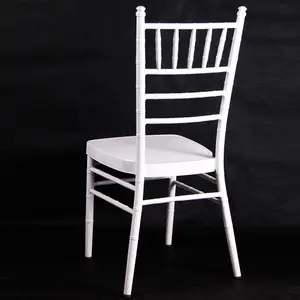 JH toptan düğün chiavari sandalye beyaz tiffany sandalye çıkarılabilir yastık