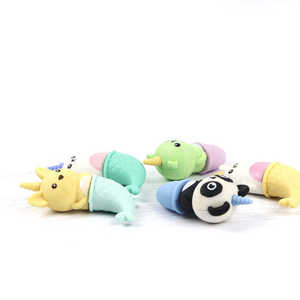 Soododo cancelleria Set forma gomma <span class=keywords><strong>per</strong></span> bambini animali sirena cane coniglio Panda gomma <span class=keywords><strong>per</strong></span> gattino - Product Image 3