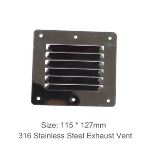 New hình chữ nhật thép không gỉ <span class=keywords><strong>louver</strong></span> Bảng điều khiển thông gió cho Thuyền biển phần cứng Tank Vent - Product Image 4