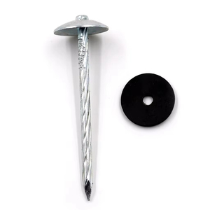 Wholesale BWG9X2'' & BWG9X2.5'' Twisted Shank Galvanized Umbrella Head Roofing Nail <b>Iron</b> Product - Product Image 1