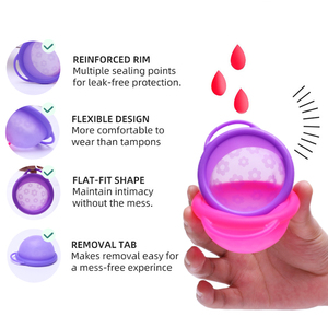Многоразовый ультратонкий медицинский силиконовый менструальный диск, мягкий, складной - Product Image 3