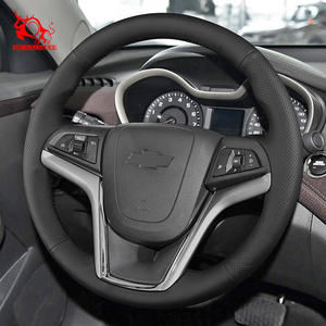 Housse de volant de voiture en cuir à coudre soi-même pour Chevrolet Malibu ECO, accessoires pour voitures de sport Camaro <span class=keywords><strong>2011</strong></span>, 1 pièce, MR.BULLS - Product Image 4