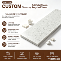 Dalle de terrazzo sans résine, non toxique, excellente qualité, prix compétitif, revêtement de sol en terrazzo artificiel, matériau cimentaire