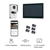 Système d'Interphone Vidéo Filaire Tuya Smart à 2 Fils avec Moniteur Écran 10.1 & 7 Pouces et Caméra de Sonnette
