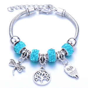 Nouveau Design <span class=keywords><strong>Arbre</strong></span> <span class=keywords><strong>De</strong></span> <span class=keywords><strong>Vie</strong></span> Pendentif Alliage <span class=keywords><strong>Bracelet</strong></span> Perles <span class=keywords><strong>De</strong></span> Cristal <span class=keywords><strong>Bracelet</strong></span> En Acier Inoxydable Charme Femmes Bijoux Cadeau Perlé Bracelets - Product Image 2