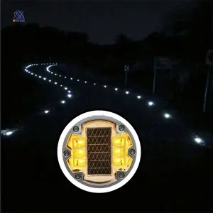 IL 300 aluminum material flashing solar road stud suppliers led traffic light road led cat eye road stud