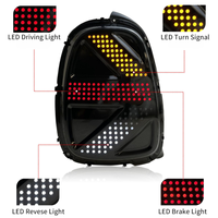 Feu arrière LED 12V robuste avec fonctions Stop, Clignotant et Marche arrière pour BMW MINI Cooper F56/F57, Plug and Play, Étanche IP68