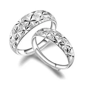 免费大小的银戒指为情人接受小订单快速交货时间时尚婚礼首饰便宜的价格批发戒指