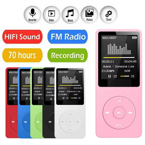 Lecteur MP3 bleu avec écran de 2 pouces, lecteur de musique portable avec prise en charge de la carte TF - Product Image 2
