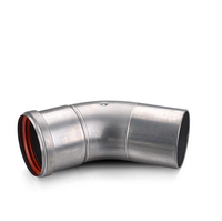 Coude de conduit flexible à 90 degrés, 1 m, en acier inoxydable, design industriel, garantie 1 an pour la ventilation des entrepôts et le CVC