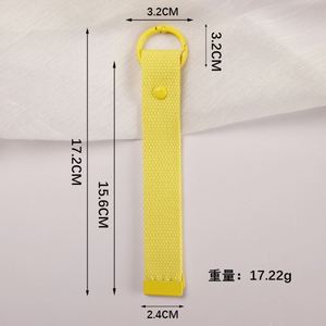 Porte-clés en tissu personnalisé de haute qualité et haute résistance, avec logo brodé sur mesure pour bagages, ruban, pendentif et boucle - Product Image 6