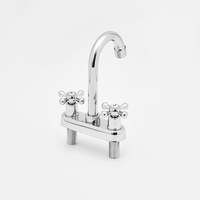 SANIPRO Plastique Double Poignée Monté Sur Bureau Eau Froide Et Chaude Bassin Mitigeur Salle De Bains Lavabo Robinet